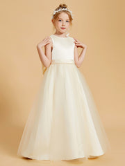 Beaded Beauty Flower Girl Dresses with Tulle Elegance