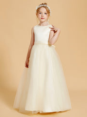 Beaded Beauty Flower Girl Dresses with Tulle Elegance