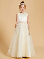 Beaded Beauty Flower Girl Dresses with Tulle Elegance