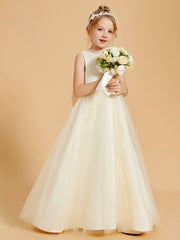 Beaded Beauty Flower Girl Dresses with Tulle Elegance