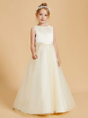 Beaded Beauty Flower Girl Dresses with Tulle Elegance