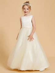 Beaded Beauty Flower Girl Dresses with Tulle Elegance