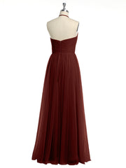Illusion Neck Corss Waist Tulle Dresses-Terracotta Plus Size