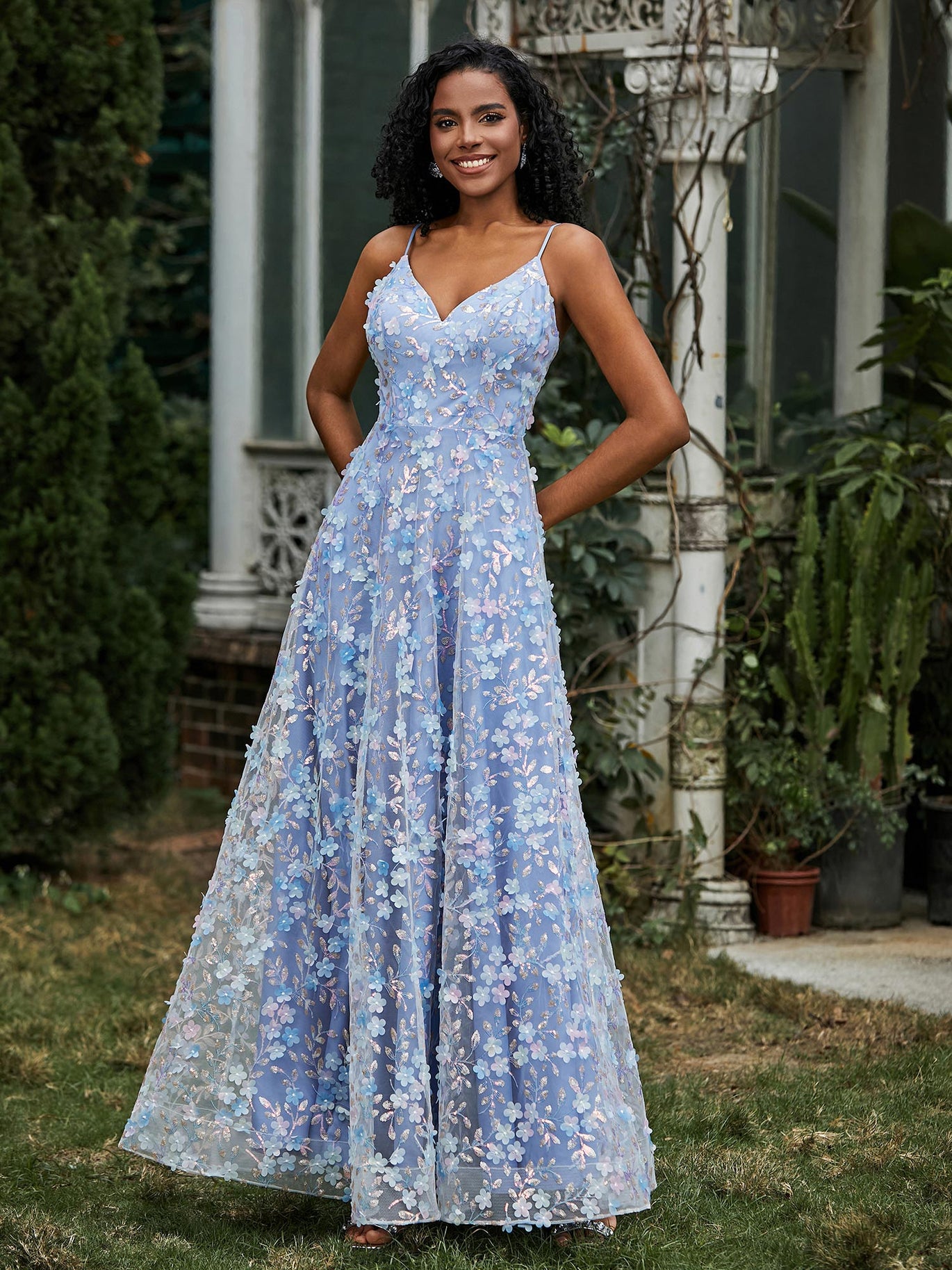 BABARONI BABARONI Lace Candy Pink Prom Dresses A-line V-neck Ruched Pleated Appliqued Beaded Floral Sequins, Candy Pink / US0 BABARONI BABARONI Lace Candy Pink Prom Dresses A-line V-neck Ruched Pleated Appliqued Beaded Floral Sequins, Candy Pink / US0