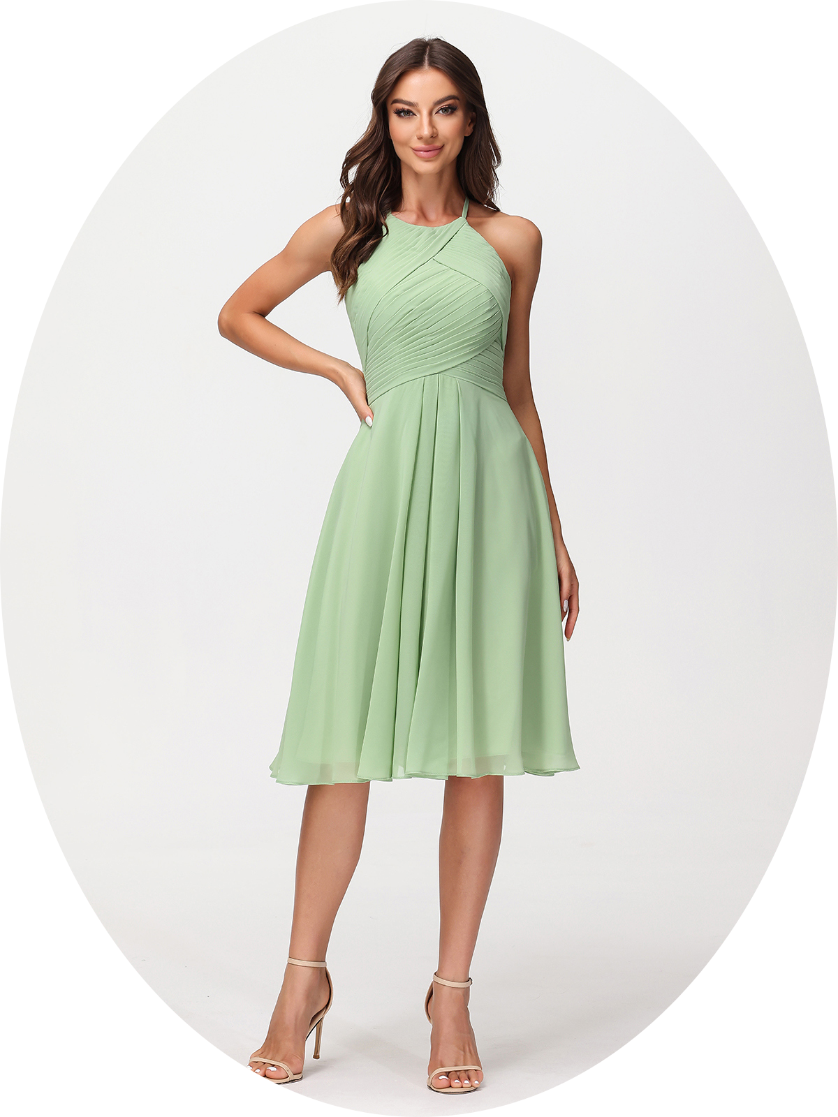 KNEE-LENGTH BRIDESMAID DRESSES