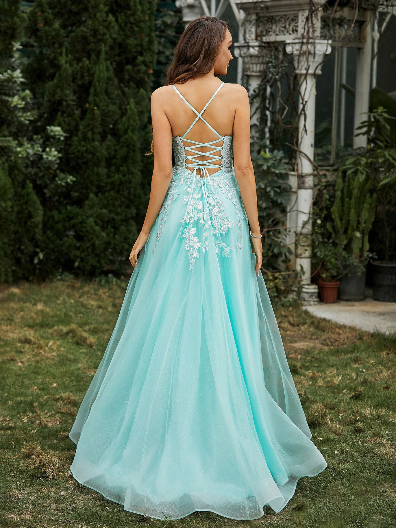 BABARONI BABARONI Tulle Pool Prom Dresses A-line Sweetheart Appliqued Ruched Beaded Sweep/Brush Train, Pool / US0 BABARONI BABARONI Tulle Pool Prom Dresses A-line Sweetheart Appliqued Ruched Beaded Sweep/Brush Train, Pool / US0