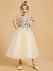 Enchanting Flower Girl Dresses with Tulle and Appliqued Details