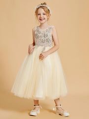 Enchanting Flower Girl Dresses with Tulle and Appliqued Details