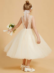 Enchanting Flower Girl Dresses with Tulle and Appliqued Details