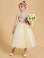 Enchanting Flower Girl Dresses with Tulle and Appliqued Details