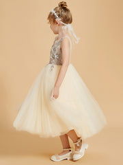Enchanting Flower Girl Dresses with Tulle and Appliqued Details