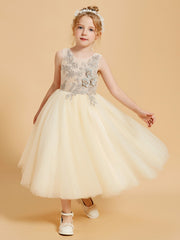 Enchanting Flower Girl Dresses with Tulle and Appliqued Details