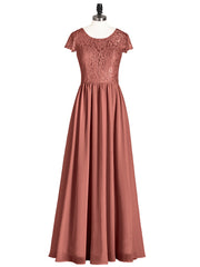 Long Bridesmaid Dresses with Cap Sleeves Terracotta Plus Size