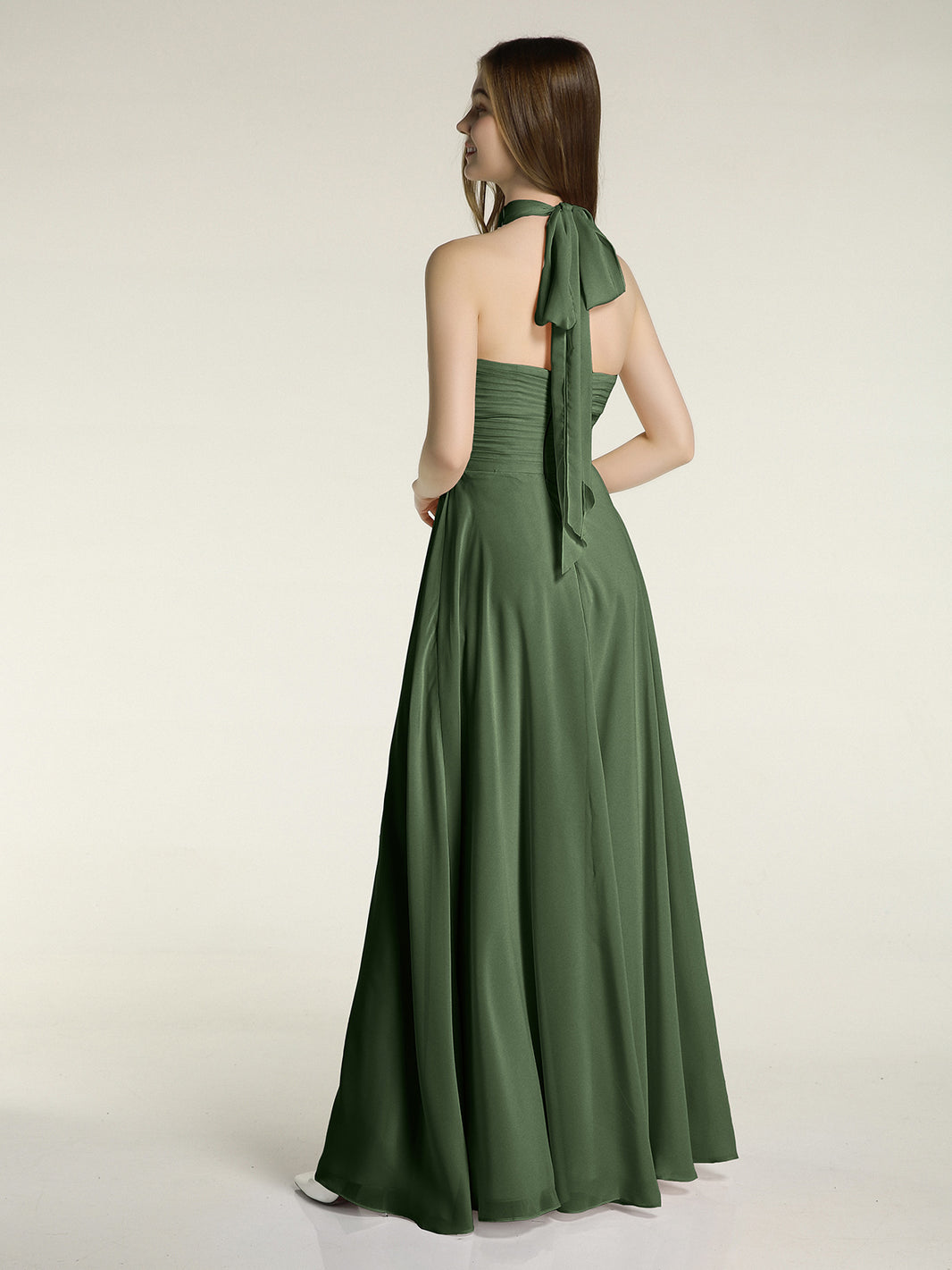sachin and babi light blue dress Green Olive, Chiffon Bridesmaid Dresses