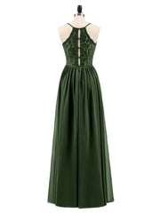 Spaghestti Strap Chiffon Dress with Sweetheart-Olive Green Plus Size
