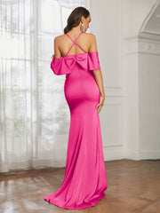 Sweetheart Neckline Satin Mermaid Prom Dress Azalea