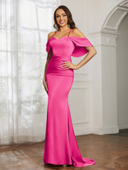 Sweetheart Neckline Satin Mermaid Prom Dress Azalea