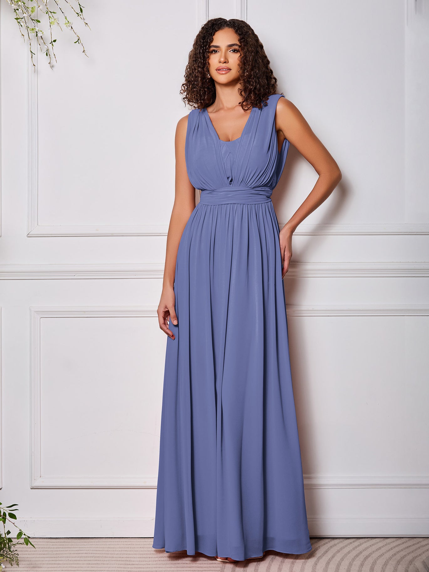 long periwinkle bridesmaid dresses PERIWINKLE Multiway Bridesmaid Dress: Handmade