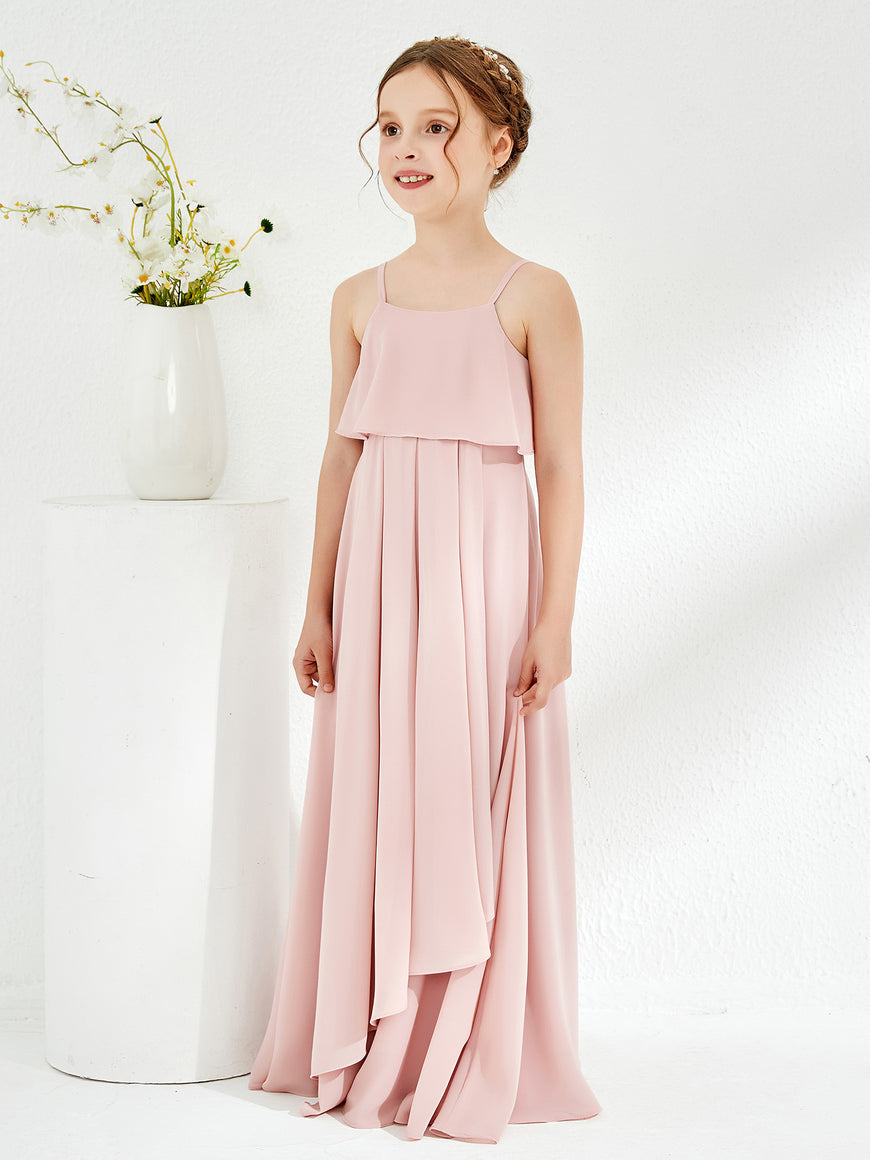 Spaghetti Strap Sweetheart Cascade Skirt Dress Grape main image 0