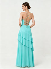 Tiered Ruffle Sweetheart Gown with Lace-Up Back Spa