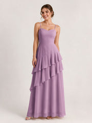 Tiered Ruffle Sweetheart Gown with Lace-Up Back Wisteria
