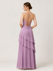 Tiered Ruffle Sweetheart Gown with Lace-Up Back Wisteria