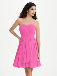 Strapless Sweetheart Neck Mini Dresses-Azalea