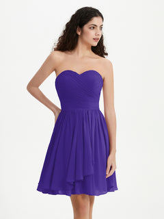 Strapless Sweetheart Neck Mini Dresses-Regency