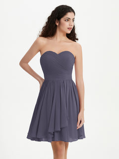 Strapless Sweetheart Neck Mini Dresses-Stormy Plus Size