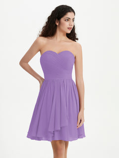 Strapless Sweetheart Neck Mini Dresses-Tahiti