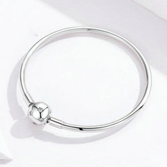 Star Bangle Bracelet In Sterling Silver