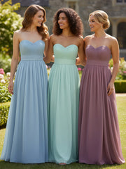 Strapless Sweetheart Neck Tulle Dresses with Bow-Mint Green