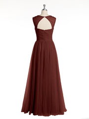 Cross-Pleated Tulle Long Dresses with Beaded Straps Terracotta Plus Size