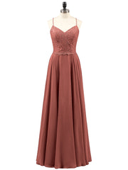 Spaghetti Strap Lace Dress with Corset Back-Terracotta