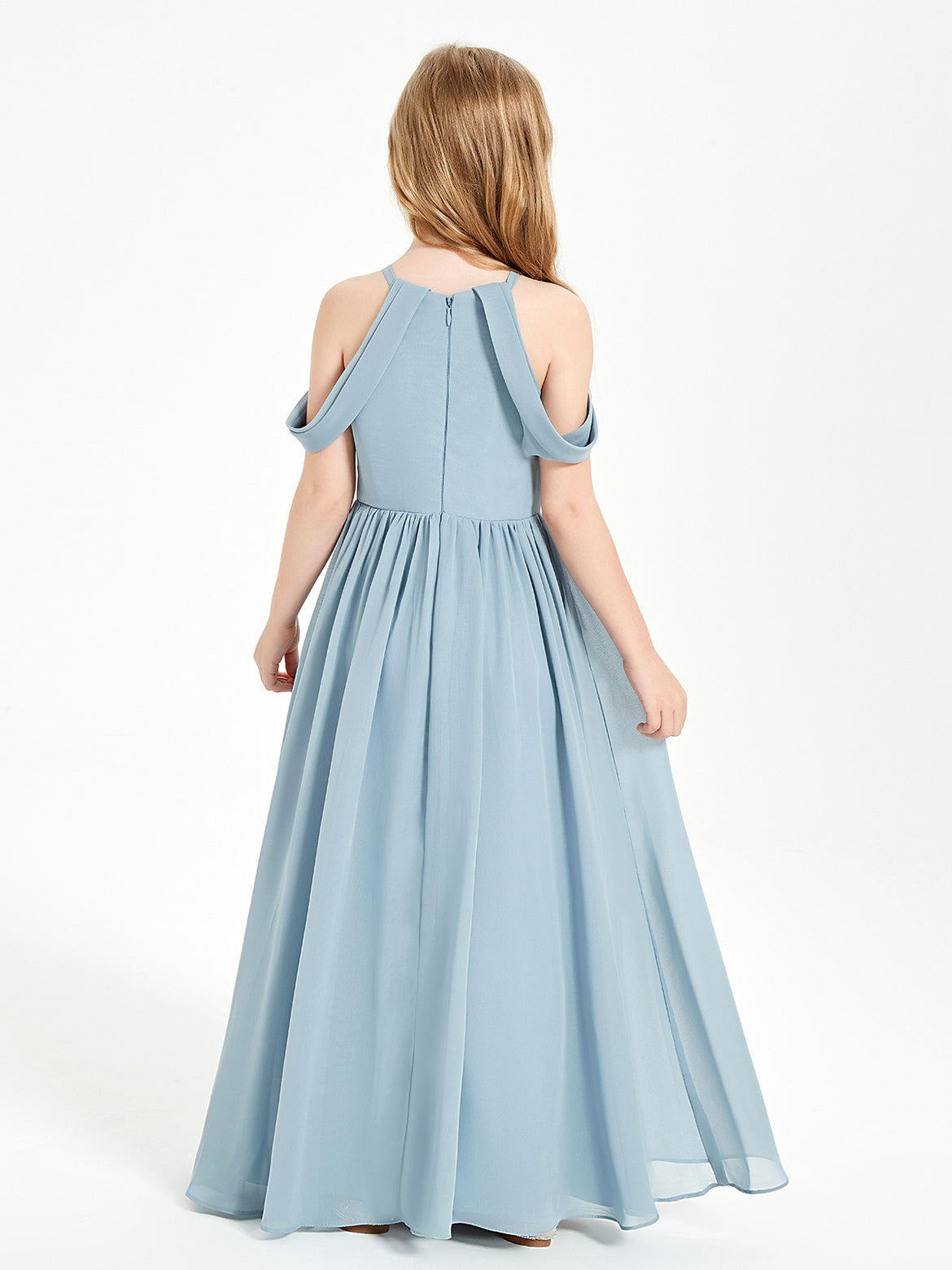 Dusty Blue Junior Bridesmaid Dresses BABARONI Dusty Blue Junior Bridesmaid Dresses BABARONI