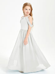 Dreamy Off the Shoulder Bridesmaid Gown for Junior Ivory