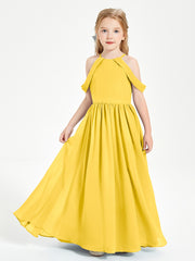 Dreamy Off the Shoulder Bridesmaid Gown for Junior Marigold