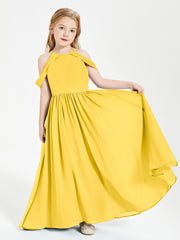 Dreamy Off the Shoulder Bridesmaid Gown for Junior Marigold