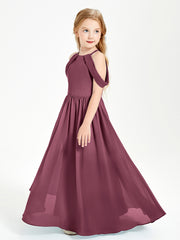 Dreamy Off the Shoulder Bridesmaid Gown for Junior Mulberry