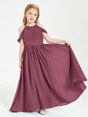 Dreamy Off the Shoulder Bridesmaid Gown for Junior Mulberry