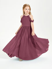 Dreamy Off the Shoulder Bridesmaid Gown for Junior Mulberry