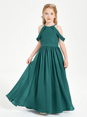 Dreamy Off the Shoulder Bridesmaid Gown for Junior Peacock