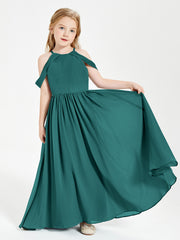 Dreamy Off the Shoulder Bridesmaid Gown for Junior Peacock