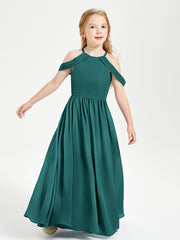 Dreamy Off the Shoulder Bridesmaid Gown for Junior Peacock