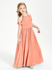 Dreamy Off the Shoulder Bridesmaid Gown for Junior Sunset