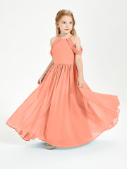 Dreamy Off the Shoulder Bridesmaid Gown for Junior Sunset