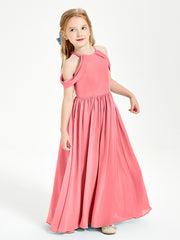 Dreamy Off the Shoulder Bridesmaid Gown for Junior Watermelon