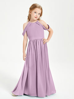 Dreamy Off the Shoulder Bridesmaid Gown for Junior Wisteria