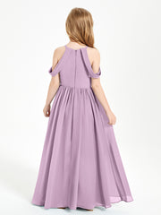 Dreamy Off the Shoulder Bridesmaid Gown for Junior Wisteria