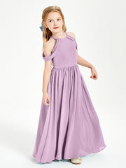 Dreamy Off the Shoulder Bridesmaid Gown for Junior Wisteria